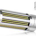 DragonLight 120W Commercial Grade Corn LED Light Bulb Fanless(400 Watt Metal Halide/HID/HPS Replacement) E26/E39 Large Mogul Base LED Lamp 6000K Daylight 15,000LM for High Bay Area Lighting