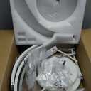 Ceiling Fans with Lights-47 Low Profile Ceiling Fan with Light and Remote/APP Control,Flush Mount,DC Reversible,LED Dimmable Black Ceiling Fans for Bedroom,Indoor/Outdoor Patio Use