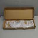 Hanging Wig Stand for Multiple Wigs, 6 PCS Wall Mounted Wig Hanger Holder, Sturdy Wig Storage Organizer Rack for Display, Storage, Styling, Drying (Carbon Steel and Wood) (White)