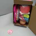 Baby Doll Stroller Toys Set with 12.5" Baby Doll,Dining Chair,Quilt Pillow,24 PCS Doll Accessories and 2 Sets Doll Clothes,Baby Stroller Toys for Girls Toddlers 3-5 4-6 5-7 Gifts for Pretend Play