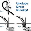 Drain King 186 Unclogs Bathroom Sinks, Showers, and Swimming Pool Drains, 1.5 to 3 Inch