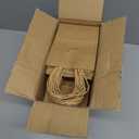 qiqee 100-Packs Mini Size Paper Gift Bags with Handles Bulk 4.5"2.5"6" Brown Gift Bags Multiple Uses