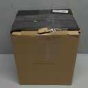 Yosoan 1-Light Brass Modern Vintage Indoor Wall Sconce, Vanity Single Luxury Hardwired Retro Textured Clear Round Globe Glass Shade with Industrial Gooseneck Curved Rod Bathroom Lamp(Antique)