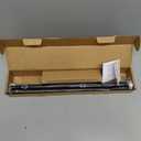 5/8 Diameter Curtain Rods 30-60 Inch, for 30-54 Inch Windows, Adjustable Splicing Black Curtain Rods for Windows with Brackets, Window Rod Long Small Curtains Rod