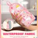 Cute Pencil Case,Unique Aesthetic 3D Schoolbag-Shaped Pencil Pouch for Girls Boys Kids Women,Big Capacity Pen and Pencil Stationery Organizer Bag with Zippers for School Office (Pink Rainbow)