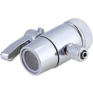 Kitchen Sink Faucet Diverter Valve(Lever type) with M22(22mm) Inner Threaded Swivel Collar and 3/8 inch Single Way Outlet for Countertop&under-sink Water filtration System (Fits 3/8" OD Tubing)
