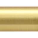 SOMINS 1 Inch Curtain Rods for Windows 72 to 144, Outdoor Heavy Duty Adjustable Curtain Rod, Indoor Modern Drapery Pole, Brushed Gold, 72-144"