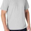 Amazon Essentials Men's Relaxed-Fit Heavyweight Cotton Pocket T-Shirt, Large