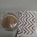 Organic Nursing Pads - 14 Washable Breast Pads for Breastfeeding, Wash Bag, Viscose Derived from Bamboo Reusable Nipple Covers for Breastfeeding Essentials, Soft & Absorbent (Coffee, L 4.8")