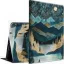 Case for All-New Kindle Fire HD 10 & 10 Plus Tablet 11th/13th Generation 2021/2023 Lightweight Smart Case Adjustable Stand Protective Cover with Auto Wake/Sleep - Mountains