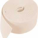 HARFINGTON 5 Yards Sewing Elastic Bands 2 Inch 50mm Width Flat Knit Stretch Elastic Cord for DIY Projects Arts and Crafts, Khaki