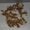 Christmas Velvet Bows Garland, 10ft Pre-Strung Christmas Garland Banner with 15 Bows, Indoor Vintage Elegant Velvet Ornaments Home Decor Decorations for Mantle Tree Party Wall Office, Khaki Brown/Tan