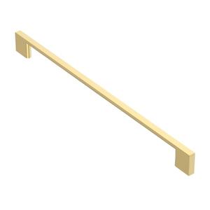 10 Pack Matt Gold Cabinet Pulls, 11-1/3 Inch(288mm) Hole Centers Rectangle Cabinet Handles Kitchen Pulls for Drawers and Cabinets AL3051MGP