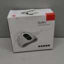 UV Gel Nail Lamp 120W LED Nail Light Fast Dryer for Gel Polish Curing with 4 Timers Portable Handle Large Space Automatic Sensor (White)