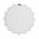  New View Scallop Edge Mirror with White Frame