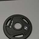 CAP Barbell 2-Inch Olympic Grip Weight Plate | Multiple 5 lb, Set of 1 Black