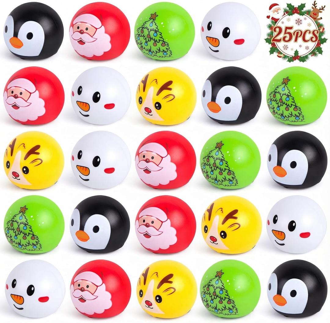 3 otters 25PCS Christmas Wind Up Toys for Kids, Christmas Stocking Stuffers Pull Back Toy Cars Set for Xmas Party Favors, Classroom Prize Gifts, Goodie Bag Fillers