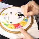 GOLDEN SMILE Pet Memorial Embroidery Kit | Personalized Pet Name & Date for Loss of Pet | Fun Needlework Starter Set for Adult Beginners | Includes 2-in-1 Hoop, Threads, Needles & More