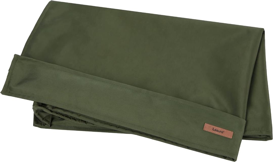 Lesure Waterproof Dog Bed Cover Replacement Washable - Large Size for Pet Mat 36x27x3 Inches, Green