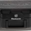 SentrySafe Fireproof Safe with Key Lock, Chest Lock Box for Home or Travel Secures Money, Documents, 0.18 Cubic Feet, 6.1 x 14.3 x 11.2 Inches, 1210