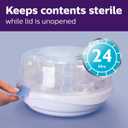 Philips Avent Microwave Steam Sterilizer for Baby Bottles, Pacifiers, Cups and More, SCF281/05 (4 Count (Pack of 1))