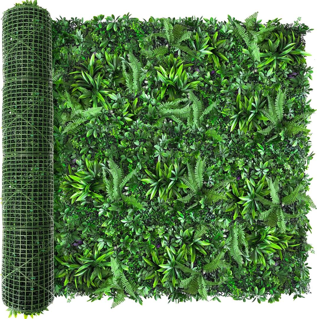 TTTM Artificial Greenery Boxwood Leaf Roll Panels: 72"x144" (72 SQFT) | Faux Boxwood Greenery Decor with UV Protection, Outdoor and Indoor Privacy Screen, Garden Fence, Party Green Photo Backdrop