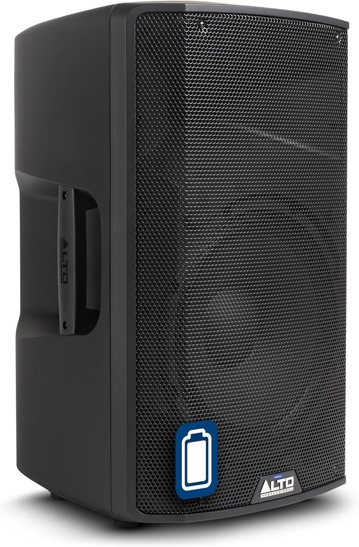 ALTO TX412B 600W 12" Battery Powered PA Speaker with Bluetooth, 2-Channel Mixer, for True Wireless Outdoor Performances for Mobile DJ and Musicians