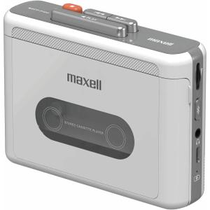 Maxell Wireless Cassette Player - 11 Hours Bluetooth Playtime, Optional Headphone Jack, USB-C Fast Charge - 197312
