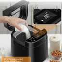 2026 Upgraded 2.5LB Bread Maker with Built-in Electronic Scale | 25-in-1 Bread Machine, Beginner-Friendly with Adjustable Baking & Fermentation, Non-Stick Easy-Clean Pan, Iron Black