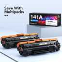 141A W1410A Toner Cartridge (with Chip) Compatible for HP 141A Black LaserJet Toner Cartridge W1410A 141X W1410X for HP LaserJet M110w M140w MFP M139w Printer Toner (2 Black Pack)