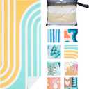 2 x PY SUPER MODE Beach Towel - 75 x 35 inches Quick Dry Microfiber Beach Towels Oversized, Lightweight Soft and Absorbent Bath Towel Suitable for Swimming Camping for Adults (1 Pack- Curve)