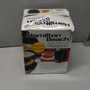 Hamilton Beach Breakfast Sandwich Maker with Egg Cooker Ring, Customize Ingredients, Perfect for English Muffins, Croissants, Mini Waffles, Perfect White Elephant Gifts, Black (25477)