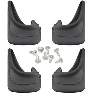 Car Mud Flaps, 12 × 8.5In Flexible & Bendable Splash Guards Set, Vehicle Front & Rear Mudflaps Protection with Screws, Car Exterior Accessories for Sedan, SUV