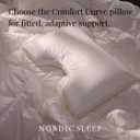 Fossflakes Comfort Curve Neck Pillow 16x24, Soft for Back & Side