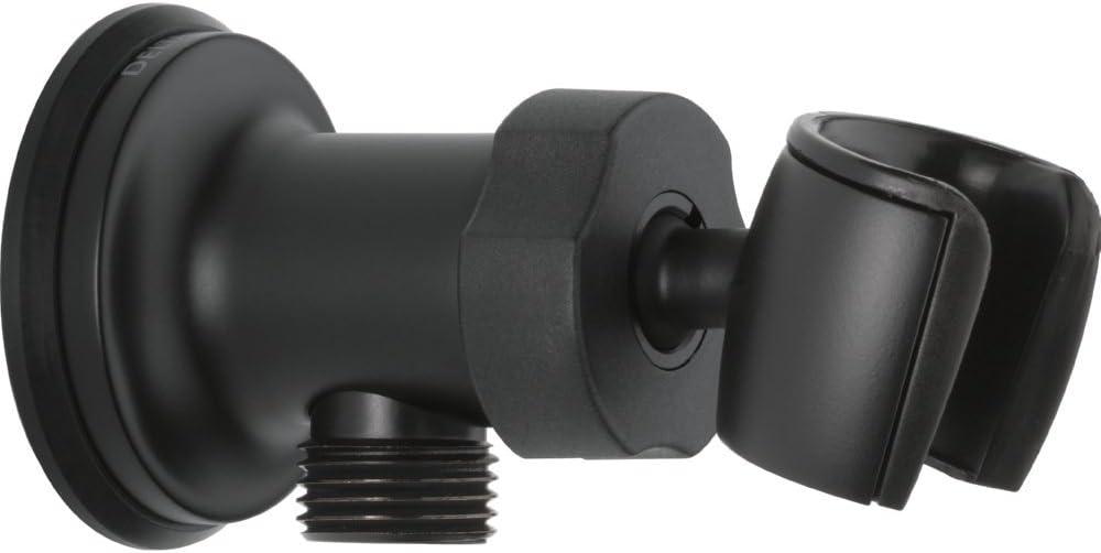 Delta Faucet U4985-BL-PK UniversalShoweringComponents Adjustable Wall Mount Elbow, Matte Black