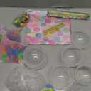 Rpefq Party Favors for Kids, 24 Pack Giant Lollipop-Shaped Stationery Set Return Gifts for Birthday Party,Fun Birthday Goodie Bags Easter Day Gifts for Kids Classroom Easter Students Gift