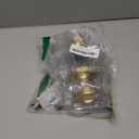 Kwikset Pismo Interior Privacy Door Knob with Lock, Door Handle for Bathroom and Bedroom, Satin Brass, Round, Keyless Turn Lock Doorknob, Microban Protection (1 Pack)