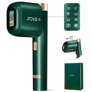 JOVS Laser Hair Removal, [24J Energy] IPL Hair Removal for Women and Men, 37F Painless Sapphire Ice-Cooling Tech, 6 Modes for Whole Body Hair Removal Device, 2 in 1 Skin Rejuvenation, 330 Rotation (Green)
