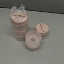 Termichy Stackable Formula Dispenser Portable Milk Powder Container, 2 Pack, Light Pink