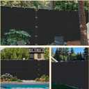 Privacy Fence Screen 6' x 20' Fencing Cover Heavy Duty Mesh Windscreen Cloth for Outdoor Garden Patio Backyard Chain Link Fence Black
