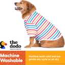 2 x The Dodo Striped Crewneck Sweatshirt for Dogs, Size Extra Small, Everyday Apparel for Dogs, Cute Dog Tee, Cute Clothes (Multicolor)