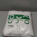 White Duvet Cover Queen Size, Seersucker 3 Pieces Bedding Set, Includes 1 Duvet Cover 90x90 Inches and 2 Pillowcases 20x26 Inches (White (No Comforter))