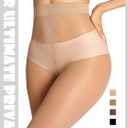 DancMolly Sheer to Waist Control Top Pantyhose, 2 Pairs Women's Tights T-Crotch, Everyday Office Wear, Medias de Mujer (XL)