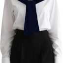 Shawl Wraps for Women Knotted Shawls Travel Casual Scarf Cape Shoulder Tops Fashion (Dark Blue)