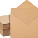 Best Paper Greetings Blank A7 Note Cards & Envelopes Set - Kraft Paper Stationery & Blank Cards and Envelopes - DIY Paper Crafting Supplies & Letter Writing Stationery - 5x7 In, 50-Pack, Brown Kraft