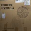 20 Inch Industrial Pedestal Fan Oscillating, 5300 CFM Industrial Fans Heavy Duty with 3 Speed, Stand up Fans with Poweful Motor, UL Listed for Commercial Workshops Warehouse Garage