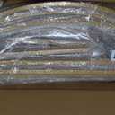 2 Metal Arch Backdrop Stand and 2 Cover Set, Sturdy 7.3FT, 6FT Party Backdrop Set, Wedding Arch Frame and Cover Set for Birthday, Baby Shower,Christmas, Anniversary(Light Beige)