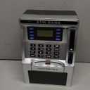 BAODLON Piggy Bank for Kids, ATM Machine Bank for Real Money with Debit Card, Bill Feeder, Coin Recognition, Balance Calculator, Electronic Savings Safe Box, Cool Stuff Toys Gifts for Teen Boys Girls (Black)