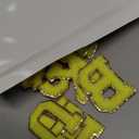 WILLBOND 52 Pcs Chenille Letter Patches A-Z, Self Adhesive Alphabet Patches for Clothes, Bags, Hats DIY, Name Craft & Personalized Best Mom Groovy Wedding Gifts (Light Yellow,2.2 Inch)