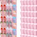 Windyun 2 Pcs 70 Large over The Door Shoe Organizer Hanging Shoe Rack for Closet Holder Pink Mesh Pockets Back to School Behind Door Hanger Storage Nonslip for Home Room School Dorm, Each 35 Pockets